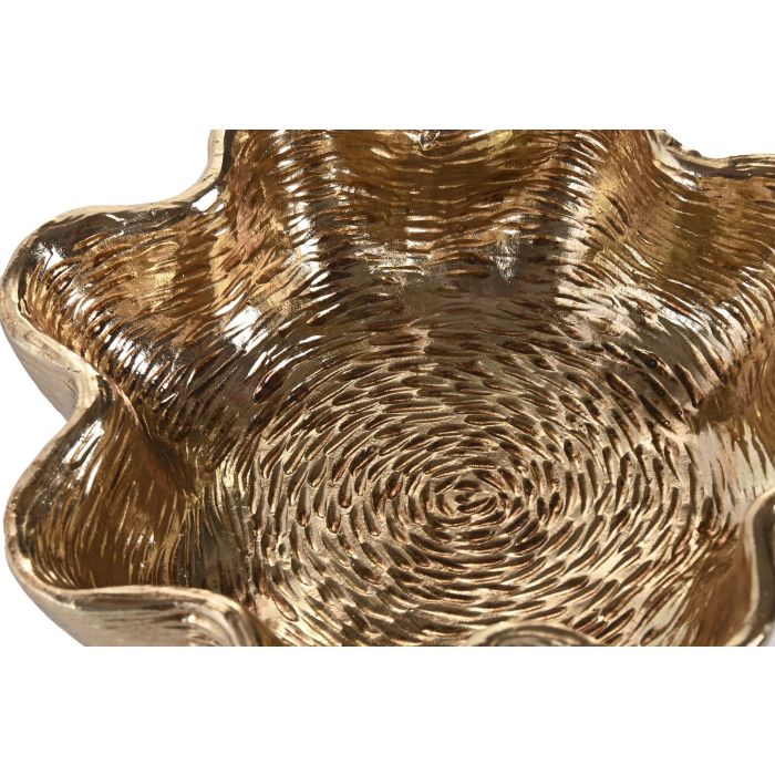 Bandeja Vaciabolsillos Moderno DKD Home Decor Dorado 20 x 6.5 x 20 cm (4 Unidades) 1