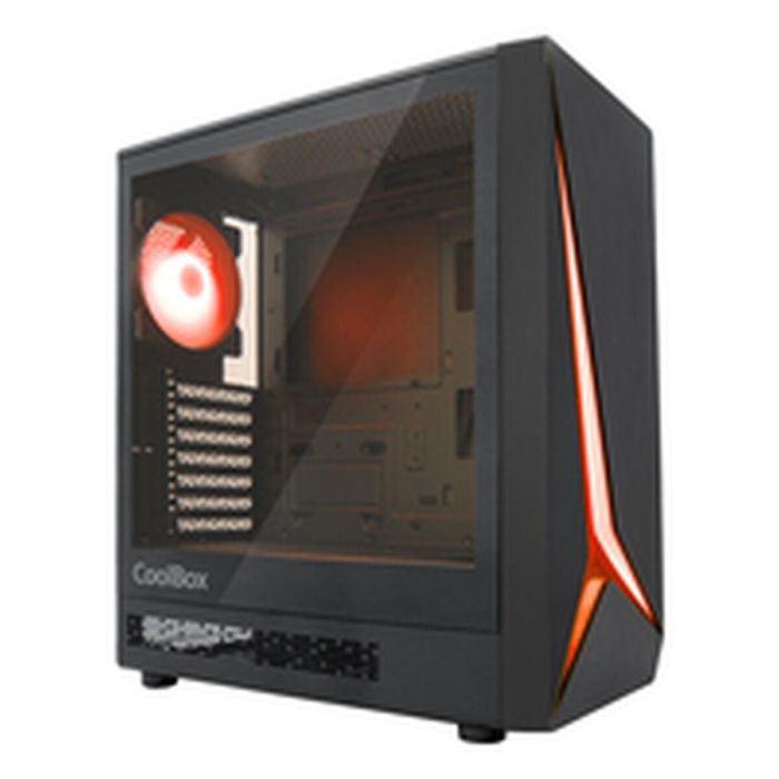Coolbox GA450 Star Light ARGB Caja Ordenador Gaming ATX Negra con Cristal Templado y Ventilador ARGB 13