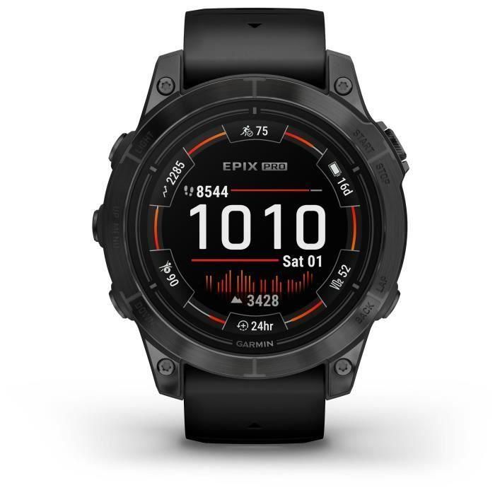 Garmin GAR0753759318079 - Epix Pro (Gen2) Reloj Conectado de Alto Rendimiento 47 mm, Acero Gris con Pulsera Negra 1 Garmin GAR0753759318079 - Epix Pro (Gen2) Reloj Conectado de Alto Rendimiento 47 mm, Acero Gris con Pulsera Negra 1