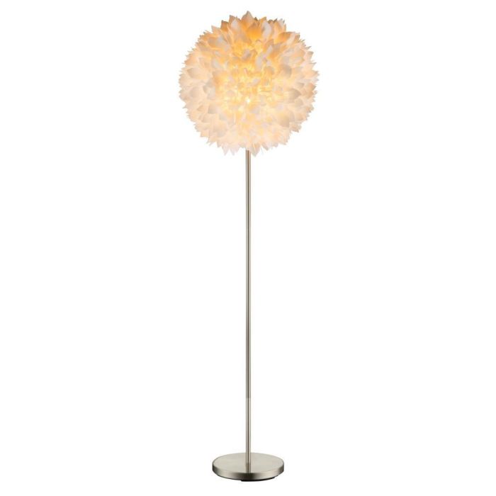 Lampara Pie Glam DKD Home Decor Blanco 40 x 150 x 40 cm