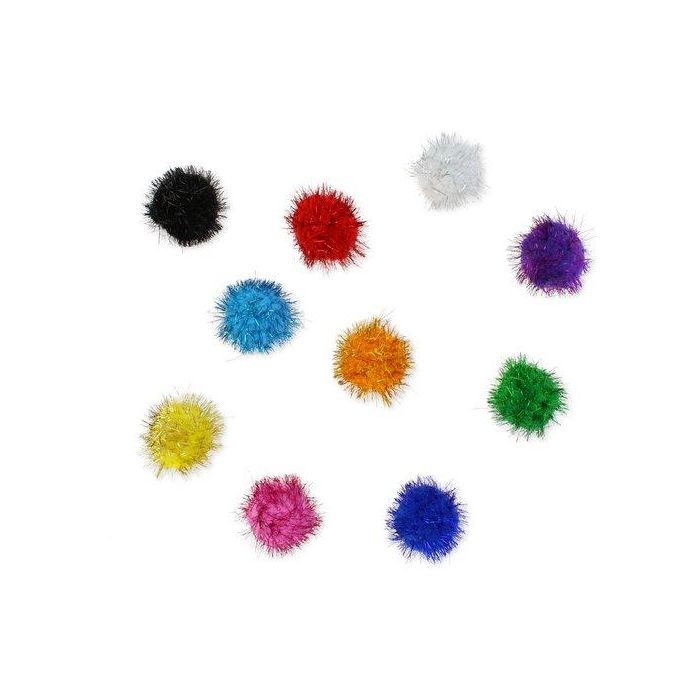 Pom Pom Smart Colores Brillantes 5 Cm. Surtidos Pack De 52