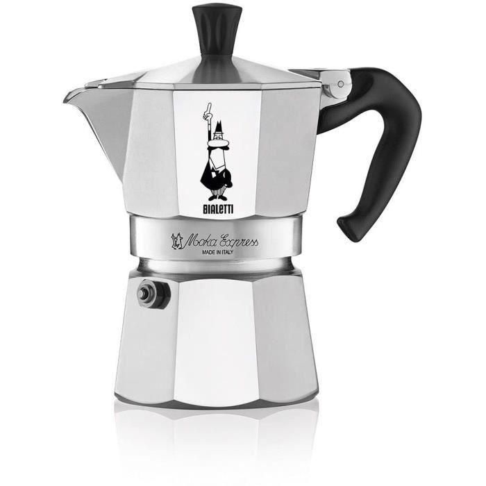 Cafetero italiano Bialetti - Moka Express - Aluminio - 4 tazas 1 Cafetero italiano Bialetti - Moka Express - Aluminio - 4 tazas 1
