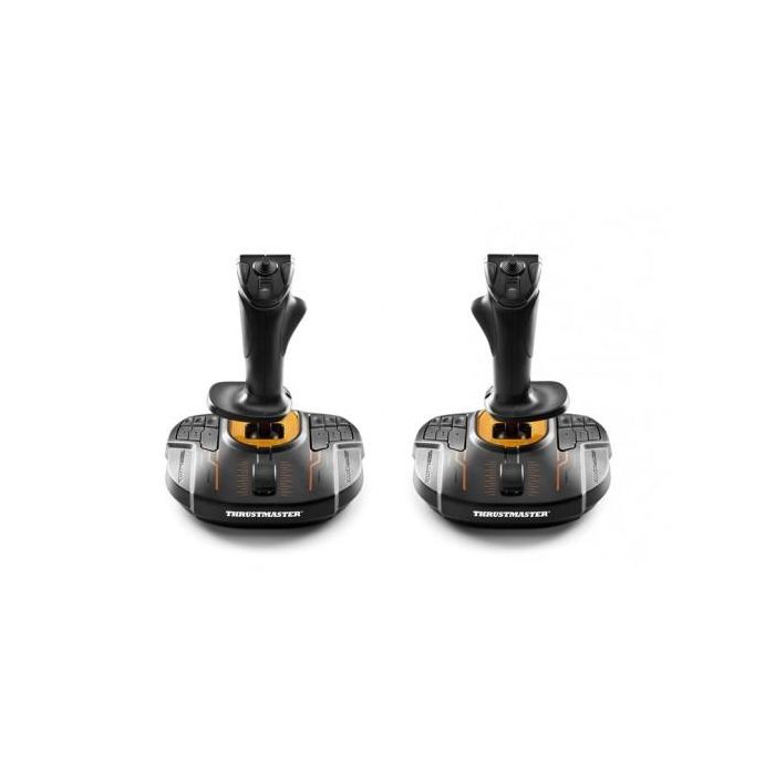 Thrustmaster T.16000M FCS SPACE SIM DUO 2960815 Palanca de mando USB Negro/Naranja para PC - Analógico/Digital
