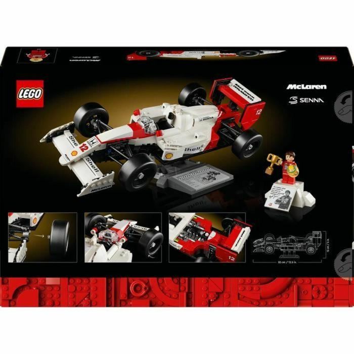 LEGO Icons 10330 McLaren MP4/4 y Ayrton Senna, Set de Maquetas de Coches para Adultos 1