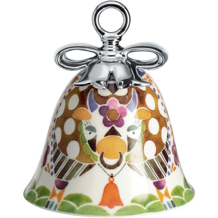 Alessi MW40 Adorno de Navidad Cow por Marcel Wanders, Porcelana Multicolor Alessi MW40 Adorno de Navidad Cow por Marcel Wanders, Porcelana Multicolor