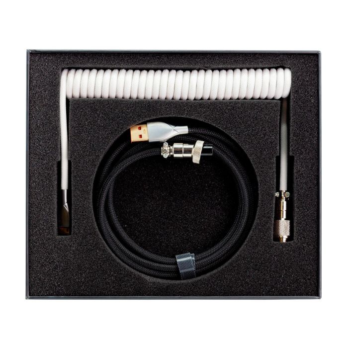 Phoenix technologies Kioru Cable Aviador en Espiral para Teclado Mecánico Tipo C - Estilo Profesional y Minimalista 1 Phoenix technologies Kioru Cable Aviador en Espiral para Teclado Mecánico Tipo C - Estilo Profesional y Minimalista 1