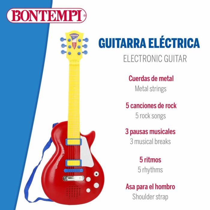 Guitarra Infantil Bontempi 20 x 56 x 4 cm (6 Unidades) 5 Guitarra Infantil Bontempi 20 x 56 x 4 cm (6 Unidades) 5