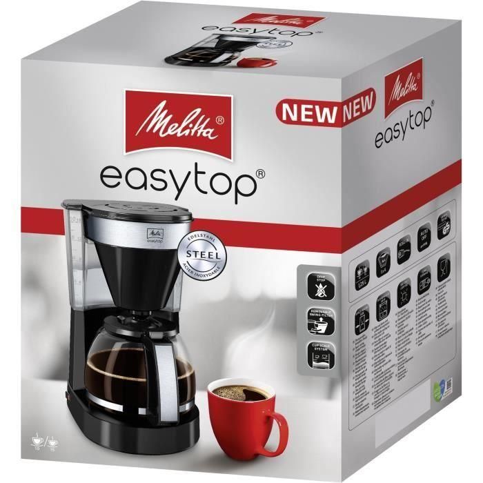 Melitta 1023-04 Easy Top II Cafetera con filtro 1050 W Negro 2