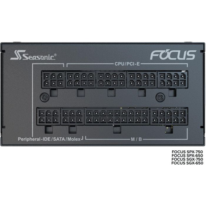 Seasonic FOCUS SGX-750 (2021) Fuente Alimentación PC 750W 80 PLUS Gold SFX Totalmente Modular Negro 8 Seasonic FOCUS SGX-750 (2021) Fuente Alimentación PC 750W 80 PLUS Gold SFX Totalmente Modular Negro 8