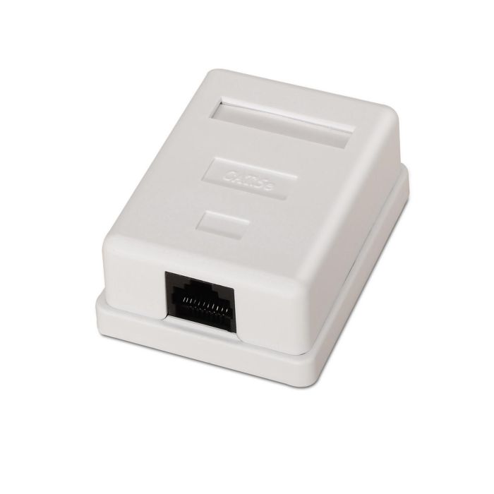 AISENS - ROSETA DE SUPERFICIE RJ45 CAT.5E UTP 1 TOMA, BLANCO AISENS - ROSETA DE SUPERFICIE RJ45 CAT.5E UTP 1 TOMA, BLANCO