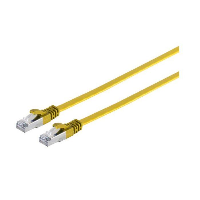 MicroConnect Cable de Red Plano CAT6a U/UTP 3m Azul - Ethernet 500 MHz / 1000 Mbps para Ahorro de Espacio