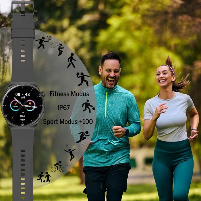 Smartwatch beafon WATCH 401 43 mm 1,43" Negro Plateado 5