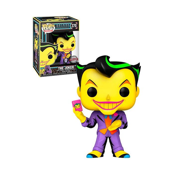 Funko Pop DC Black Light Joker - Figura de Vinilo con Brillo Especial en la Oscuridad, 9 cm
