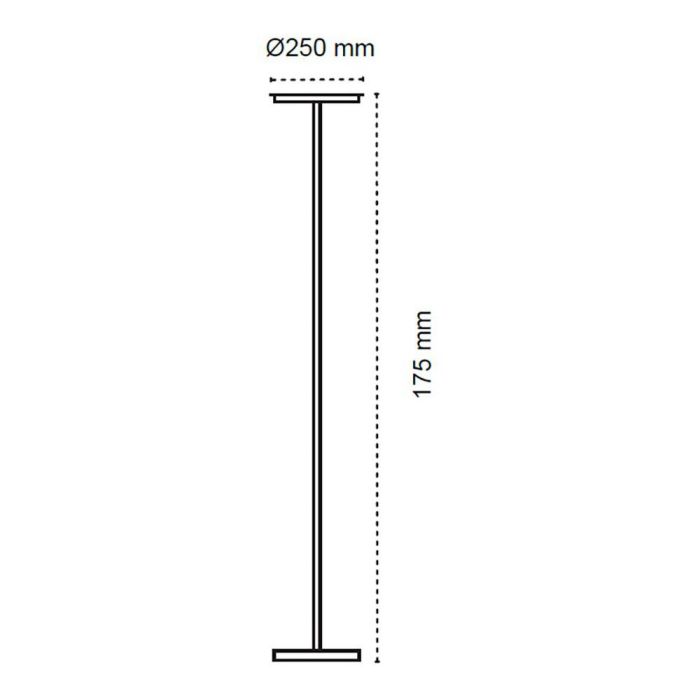Lámpara de pie led dencel, 24 W, 3cct, dim, 2200 lm, negra, ø25 x 175 cm 5