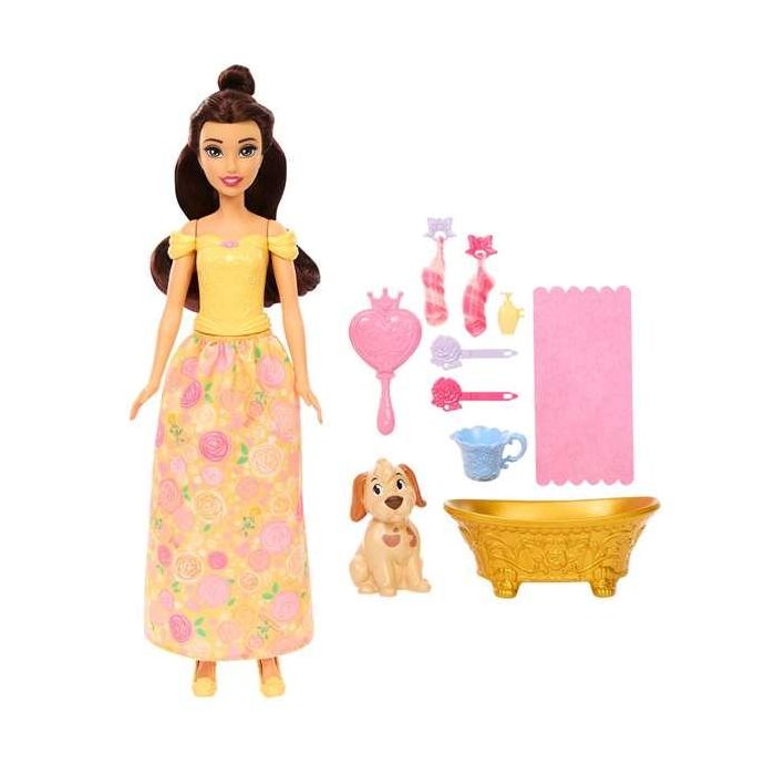 Disney Princess Jfc42 Muñeca Bella y Perrito con Bañera y 9 Accesorios de Aseo, Juego de Baño para Mascotas de Mattel 5 Disney Princess Jfc42 Muñeca Bella y Perrito con Bañera y 9 Accesorios de Aseo, Juego de Baño para Mascotas de Mattel 5