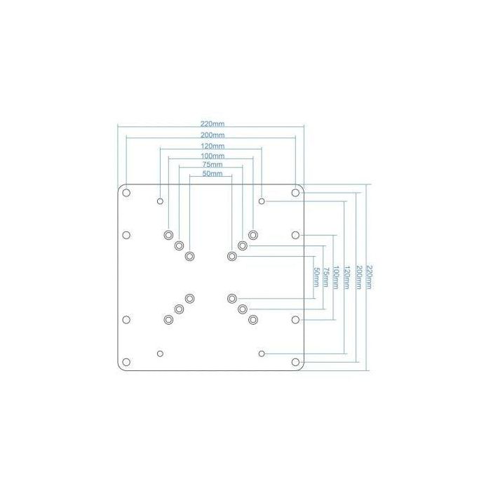 TooQ VMA0200-B Adaptador de Soporte VESA 200x200, 200x100, 100x200 para TV 23-42" hasta 30 kg Negro 2 TooQ VMA0200-B Adaptador de Soporte VESA 200x200, 200x100, 100x200 para TV 23-42" hasta 30 kg Negro 2