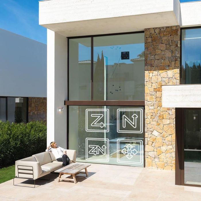 Cecotec Robot Limpiacristales Inteligente Windroid 1490, control remoto, 72W, doble spray 16