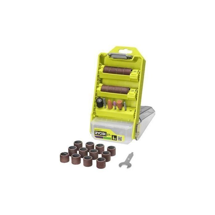 Juego de caja RYOBI RARSGK-27 - 27 piezas para lijar y esmerilar 3 Juego de caja RYOBI RARSGK-27 - 27 piezas para lijar y esmerilar 3
