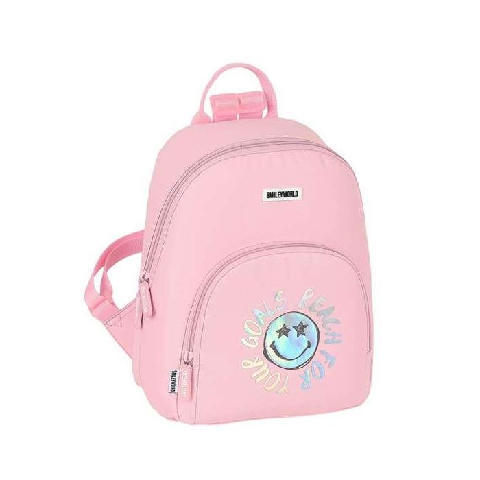 Mochila Casual Smiley Iris Rosa (25 x 30 x 13 cm) 0 Mochila Casual Smiley Iris Rosa (25 x 30 x 13 cm) 0