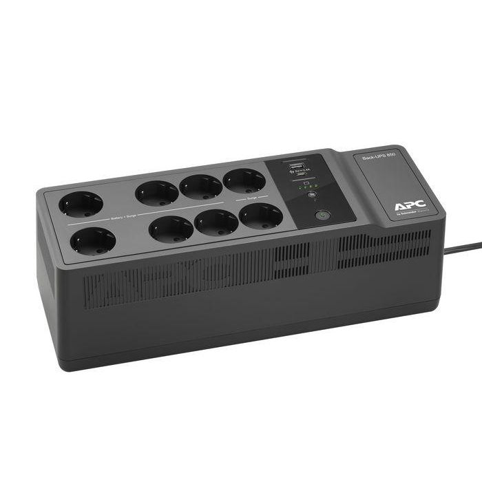 APC BE850G2-GR sistema de alimentación ininterrumpida (UPS) En espera (Fuera de línea) o Standby (Offline) 0,85 kVA 520 W 8 salidas AC 13 APC BE850G2-GR sistema de alimentación ininterrumpida (UPS) En espera (Fuera de línea) o Standby (Offline) 0,85 kVA 520 W 8 salidas AC 13