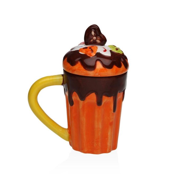 Taza Mug Helado Versa, Cerámica, 15x8 cm, Estilo Fusion-Chic (4 Unidades) 4 Taza Mug Helado Versa, Cerámica, 15x8 cm, Estilo Fusion-Chic (4 Unidades) 4