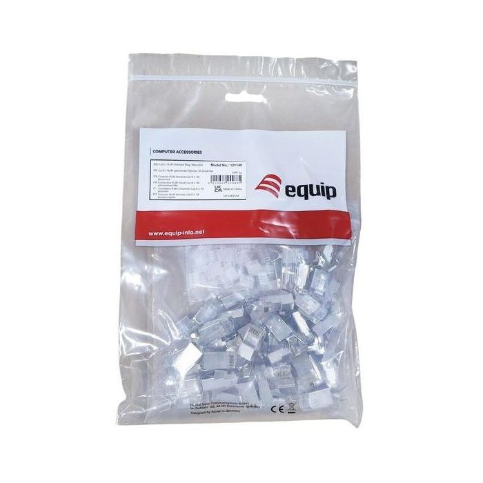 Equip Stecker Cat.8 RJ45 geschirmt 50er Set grau 8 Equip Stecker Cat.8 RJ45 geschirmt 50er Set grau 8