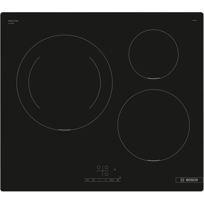 Placa de inducción BOSCH - 3 fuegos - 60 cm - PUJ611BB5E Placa de inducción BOSCH - 3 fuegos - 60 cm - PUJ611BB5E