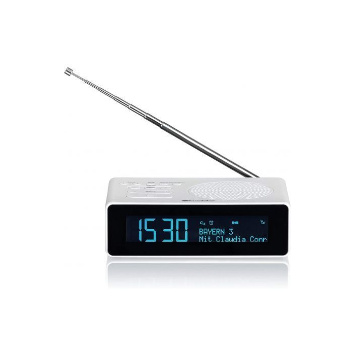 Despertador Roadstar CLR-290D/ Radio FM/ Puerto de carga USB/ Blanco 1