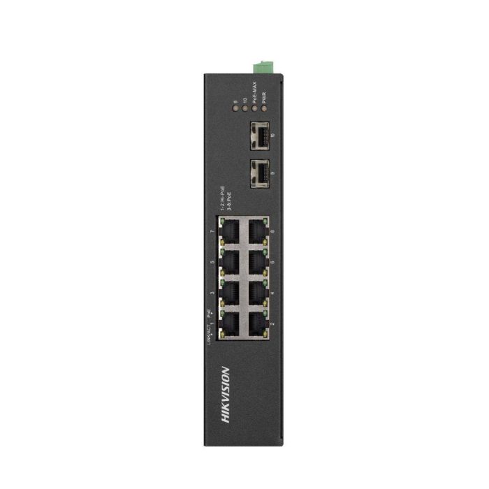 Hikvision Switch PoE no gestionable de 8 puertos Gigabit