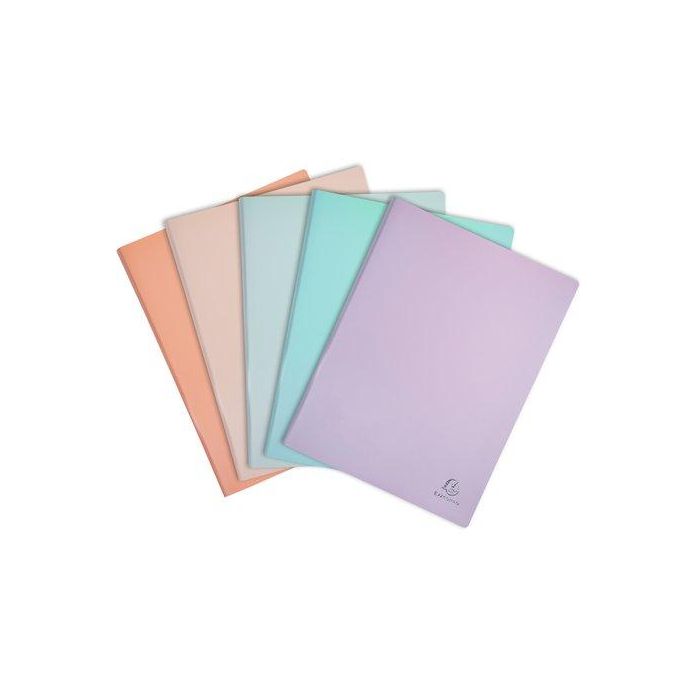 Carpeta Fundas (Tarifario) Exacompta Aquarel Pp Semi-Rigido A4 50 F. Surtido (5 Col.)