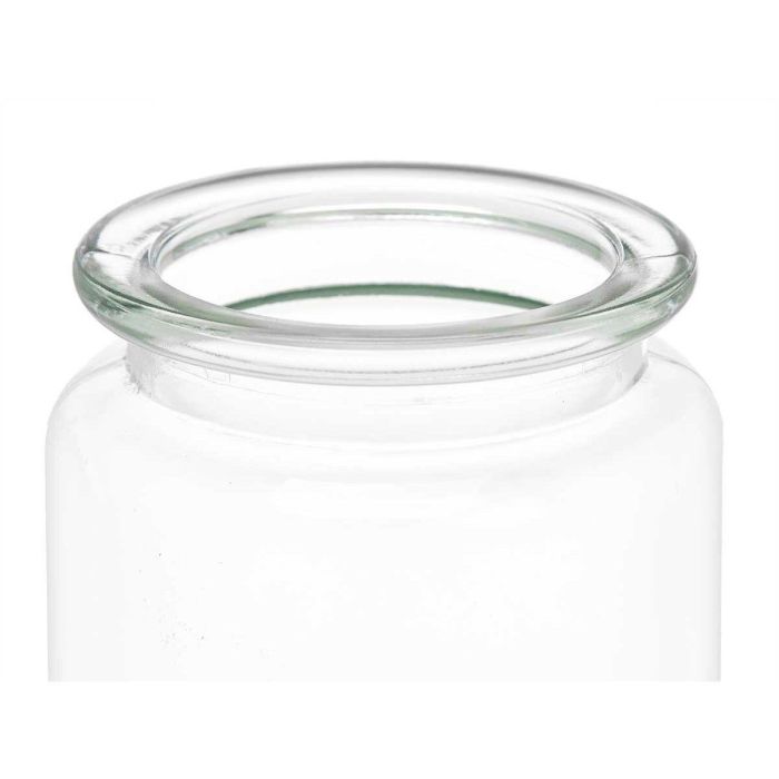 Tarro Transparente Vidrio 250 ml 8 x 13 x 8 cm (24 Unidades) Con Tapa 1