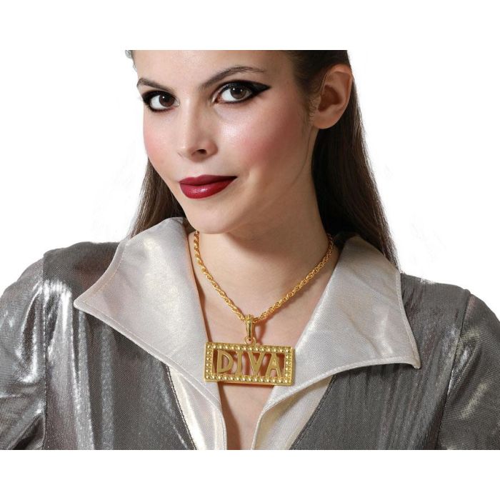 Collar Carnaval Dorado Mujer Adulto