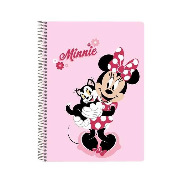 Safta Libreta Cuarto 80 Hojas Tapas Duras Minnie Mouse "Naive" 15,5x22x1cm