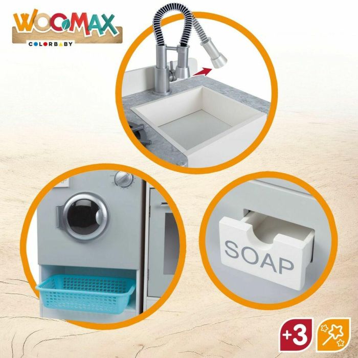 Cocina de Juguete Play & Learn Modern 95 x 95 x 30 cm 5 Cocina de Juguete Play & Learn Modern 95 x 95 x 30 cm 5