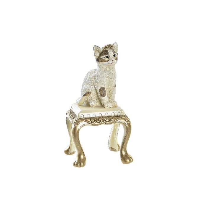 Figura Navidad Moderna DKD Home Decor Dorado Beige 8 x 15.5 x 8 cm