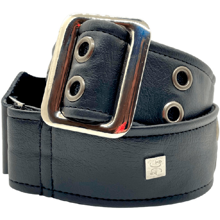 GETM Correa Guitarra Bajo My Piccadilly Pewter - Polipiel, Nylon, Piel - Negra - Ajustable hasta 165cm 1