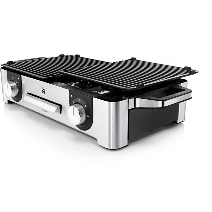 WMF 0415280011 Tischgrill Lono Master Parrilla de Mesa 280 x 500 mm Acero Inoxidable Antiadherente Fácil de Limpiar 1