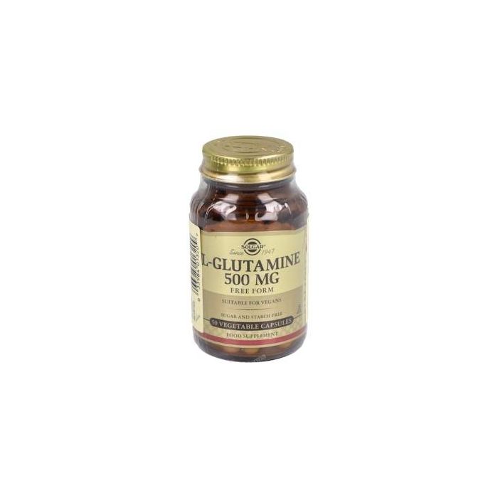 SOLGAR L-Glutamina 500Mg 50Vegicaps para Deportistas y Recuperación Muscular