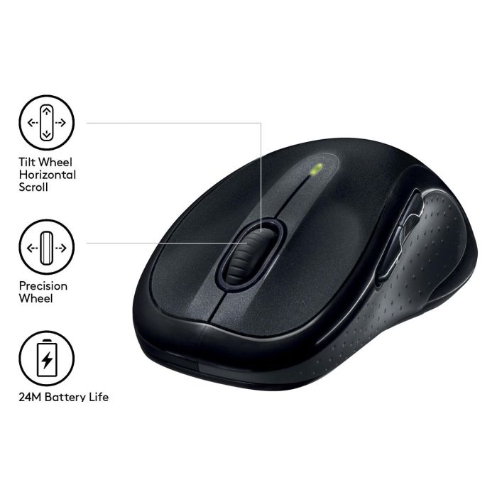 Logitech M510 Ratón Inalámbrico RF Láser Negro 3