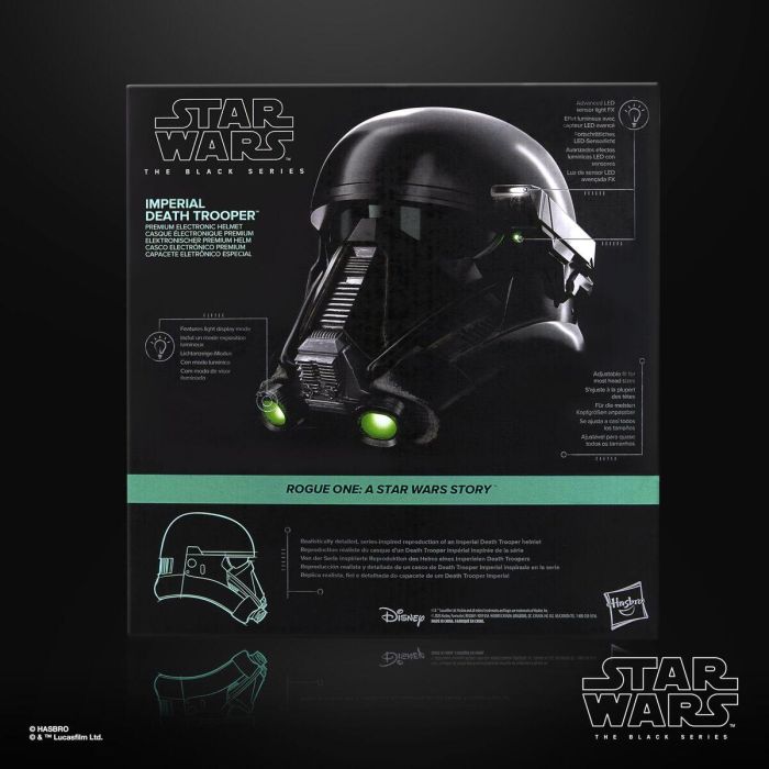 Hasbro Star Wars The Black Series Casco Electrónico Premium de Soldado de la Muerte Imperial con LED Avanzados, Artículo de Cosplay, a partir de 14 Años 6