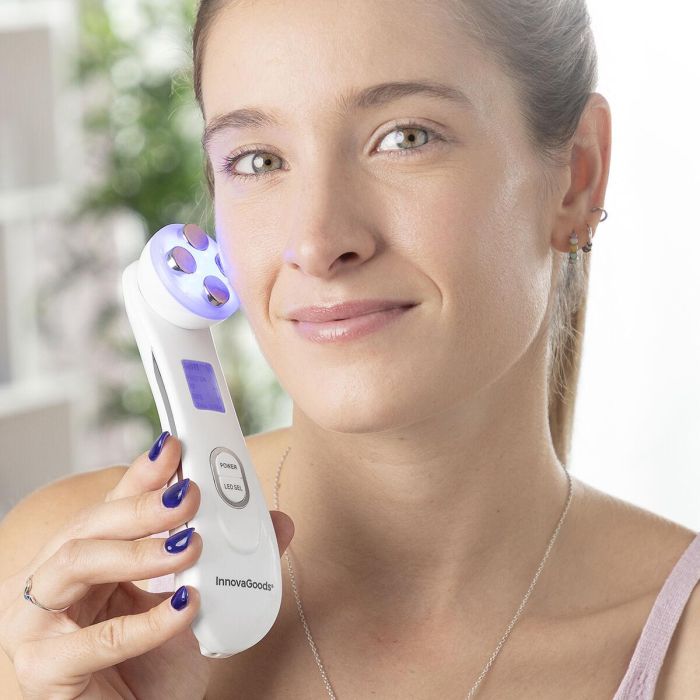 Masajeador Facial con Radiofrecuencia, Fototerapia y Electroestimulación Wace InnovaGoods Masajeador Facial con Radiofrecuencia, Fototerapia y Electroestimulación Wace InnovaGoods