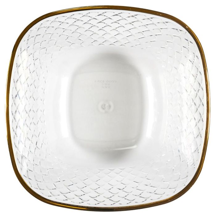 Home Deco Factory Ensaladera Plástico 3 L Mirage con ribete dorado 2