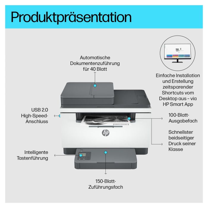 HP LaserJet M234sdn Impresora Láser Monocromo 3 en 1 A4 con LAN, ADF y Dúplex 3