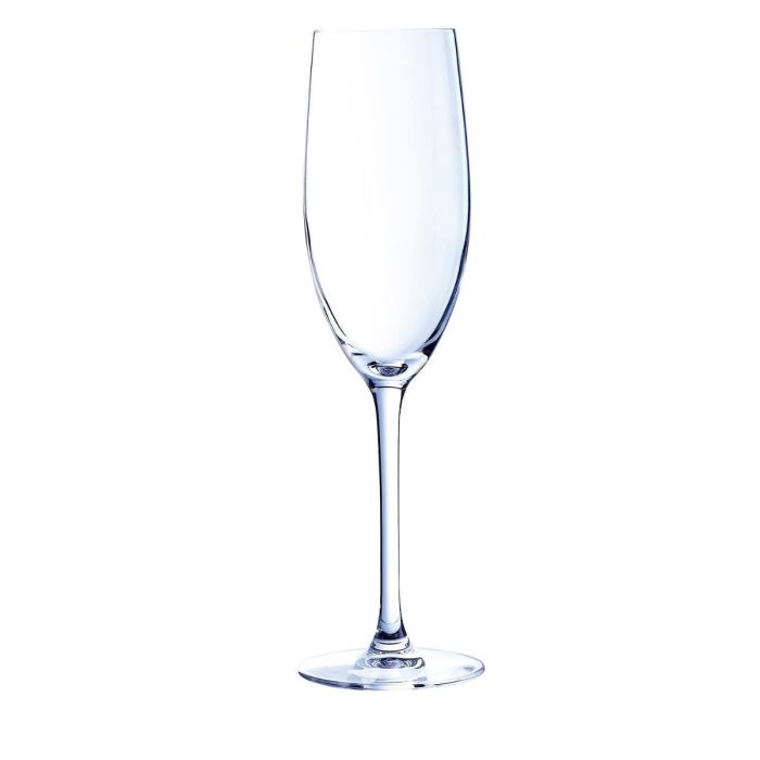 Chef & Sommelier Copa Flauta Krysta Cabernet 24 cL - Caja 6 Copas de Vidrio Fabricado en Francia, Extra Resistente, Brillo Excepcional, Apto Lavavajillas