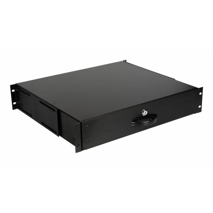 EQUIP Cajón de Servidor 19" para Armarios Rack 2U, Cerradura con Llave, Color Negro