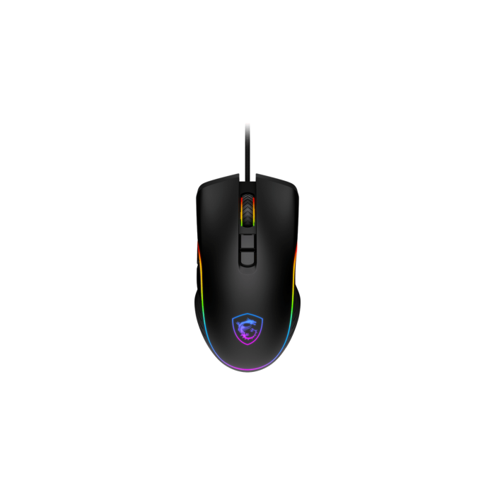 MSI RATON FORGE GM300 - Sensor óptico 7200 ppp, diseño simétrico, LED RGB, Ref. S12-0402300-HH9