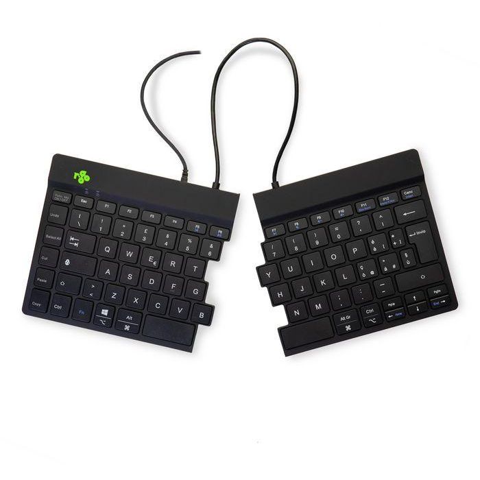 R-Go Tools Teclado ergonómico dividido R-Go Split Break QWERTY (IT) con cable, software de descanso integrado, negro 0 R-Go Tools Teclado ergonómico dividido R-Go Split Break QWERTY (IT) con cable, software de descanso integrado, negro 0