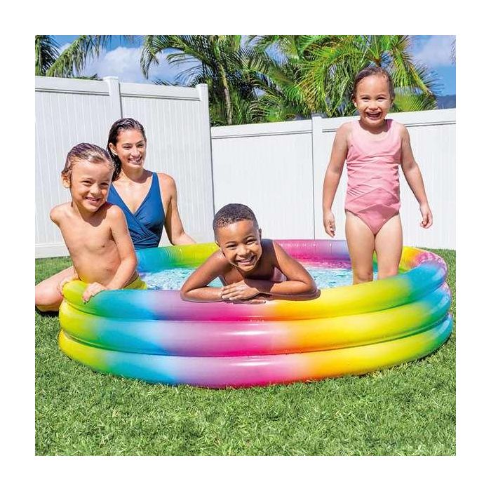 Piscina hinchable 3 aros multicolor (capacidad 330 litros) (+ 2 años) 147x33 cm 8