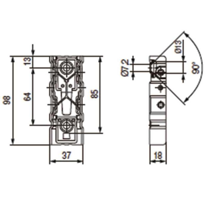 Hettich Cajetin Unifix Cincado con Amortiguador 2 Hettich Cajetin Unifix Cincado con Amortiguador 2