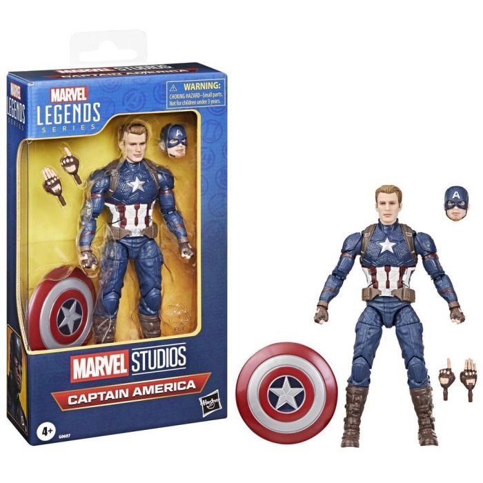Hasbro Capitán América Marvel Legends G0607 Figura de 15 cm Coleccionable con Accesorios Endgame 0 Hasbro Capitán América Marvel Legends G0607 Figura de 15 cm Coleccionable con Accesorios Endgame 0